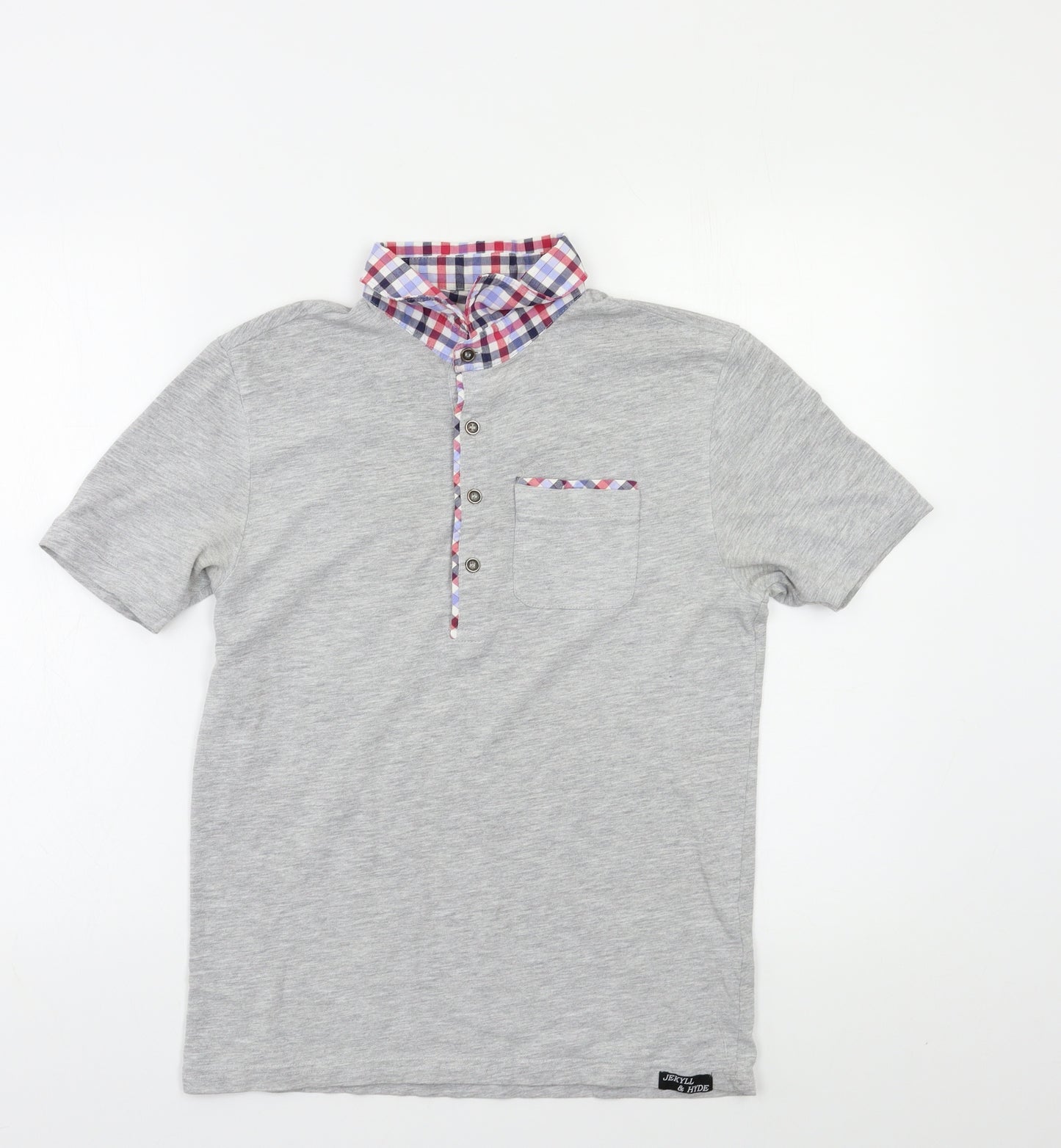 Jekyll & Hyde Mens Grey    Polo Size S