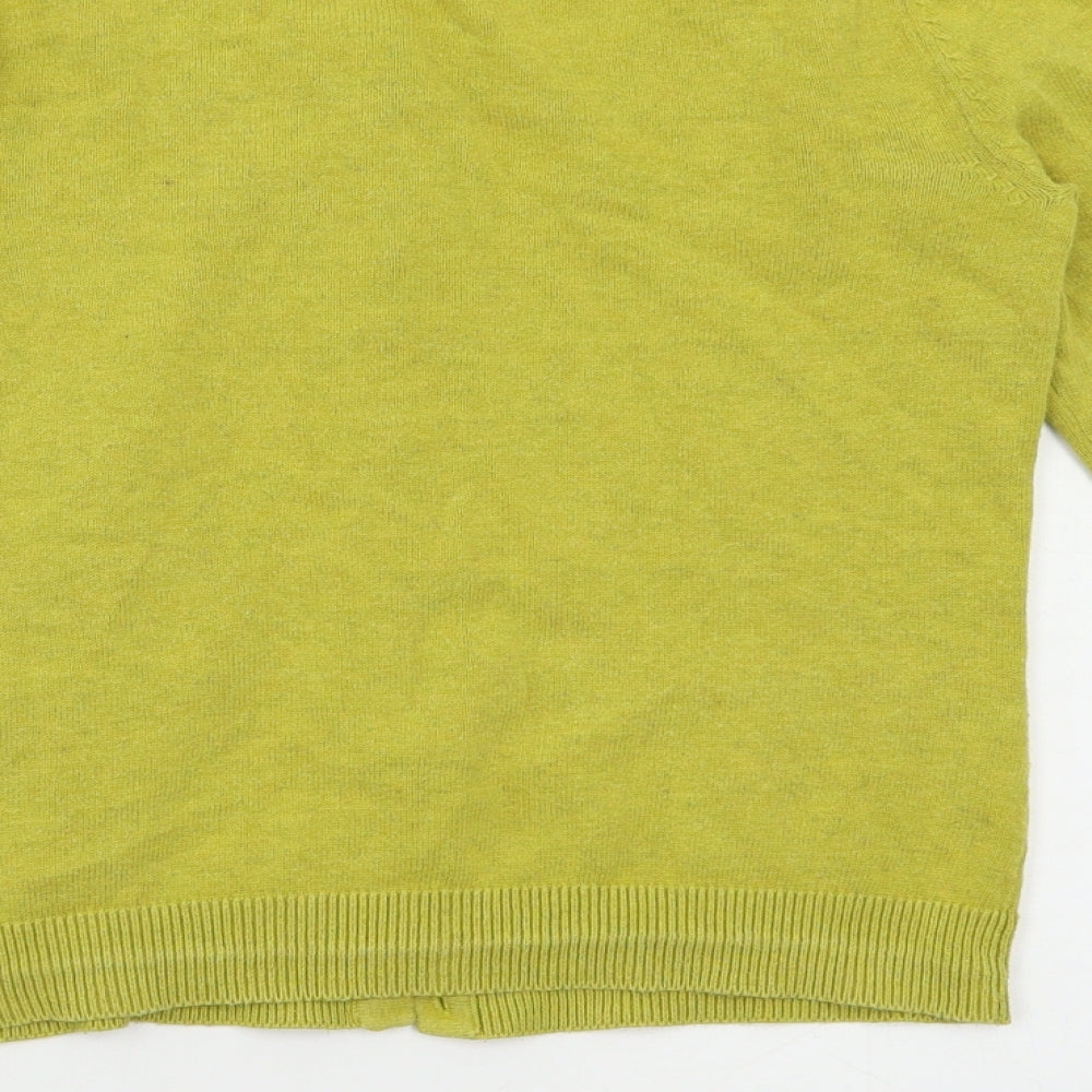 H&M Womens Yellow   Cardigan Jumper Size S
