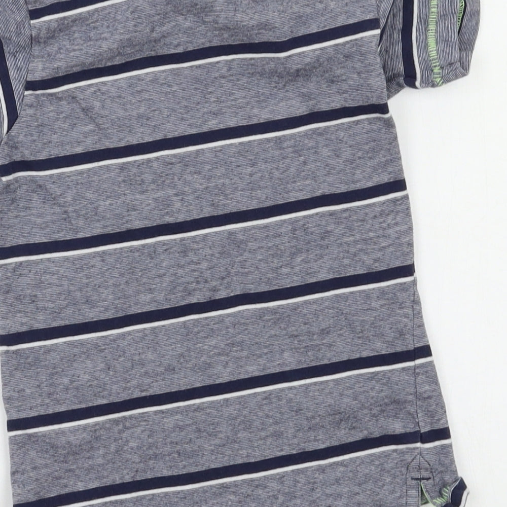 Matalan Boys Grey Striped  Basic Polo Size 3-4 Years