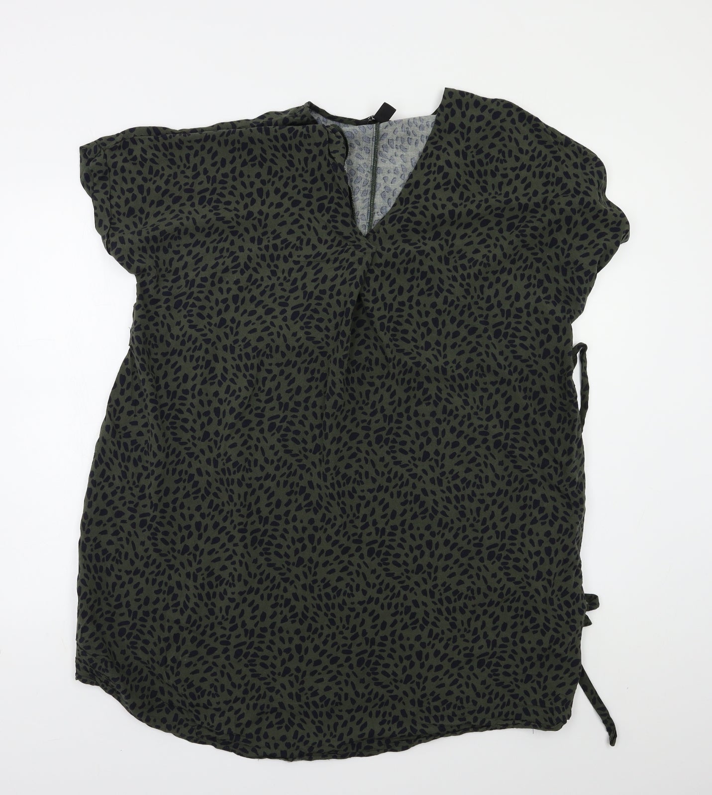 New Look Maternity Womens Green Animal Print  Tunic Blouse Size 16