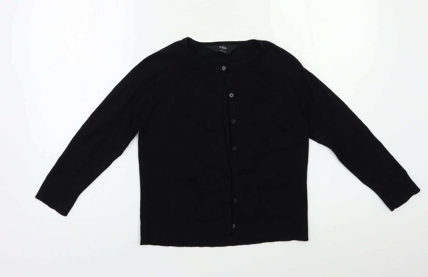 Jasper Conran Womens Black   Cardigan Jumper Size S
