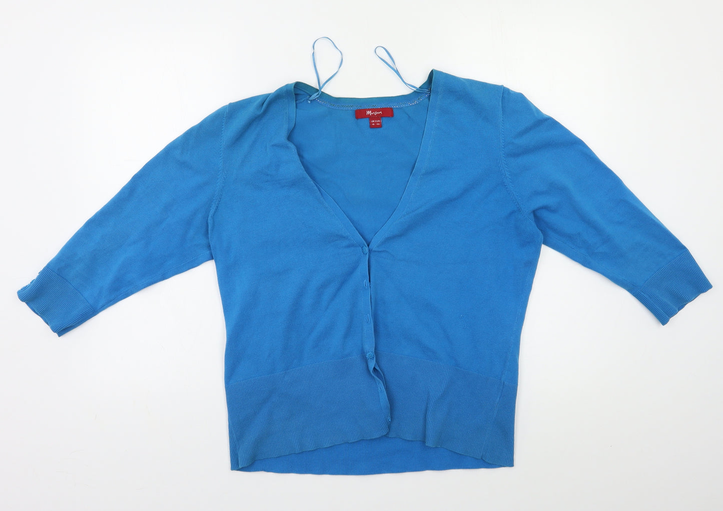 Monsoon Womens Blue   Cardigan Jumper Size 18