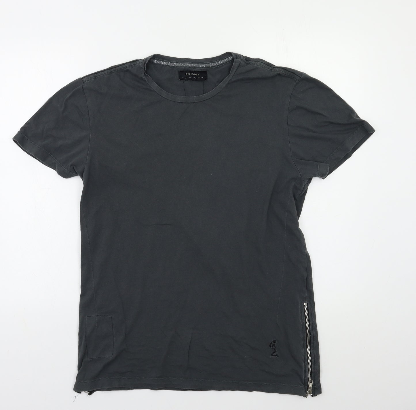 Religion Mens Grey    T-Shirt Size M