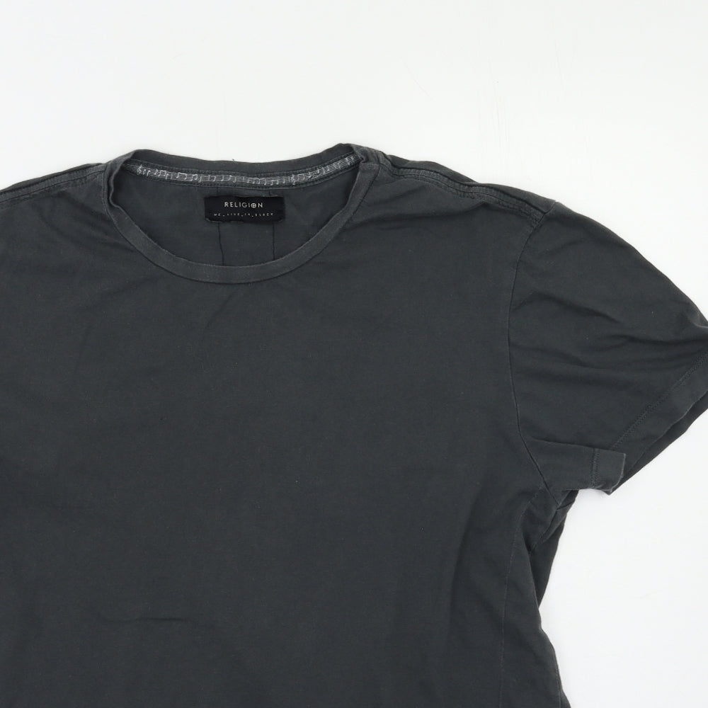 Religion Mens Grey    T-Shirt Size M
