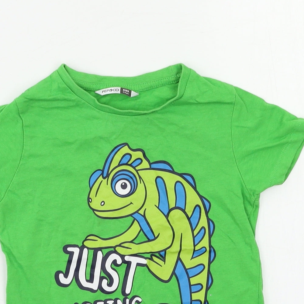 Pep&Co Boys Green   Basic Polo Size 3-4 Years