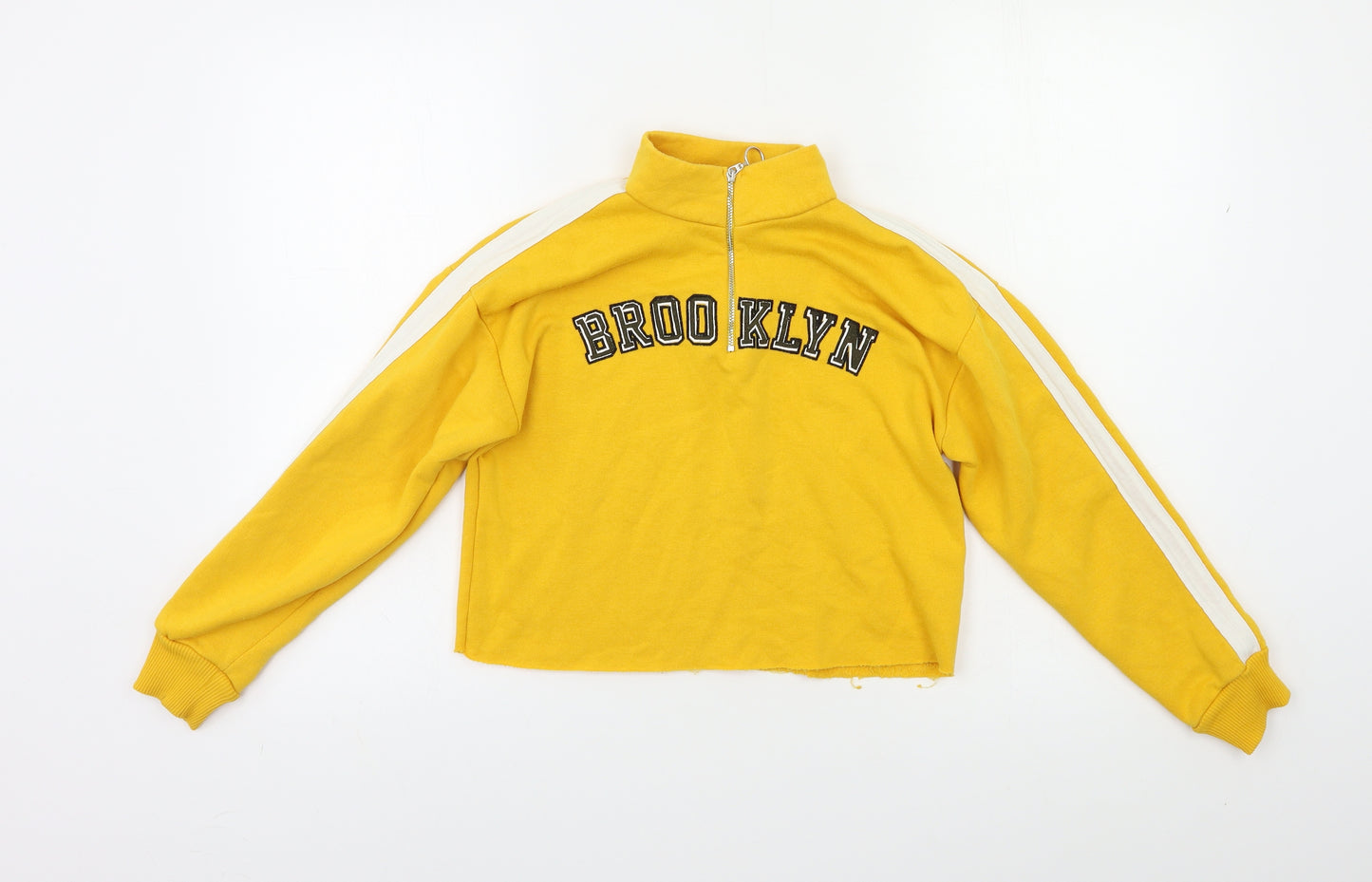 Candy Couture Womens Yellow   Pullover Sweatshirt Size 10
