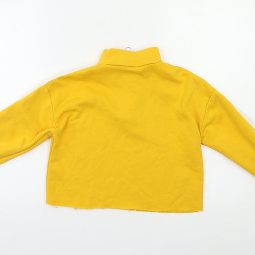 Candy Couture Womens Yellow   Pullover Sweatshirt Size 10