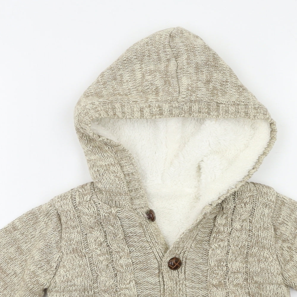 Preworn Baby Beige   Jacket Coatigan Size 12 Months