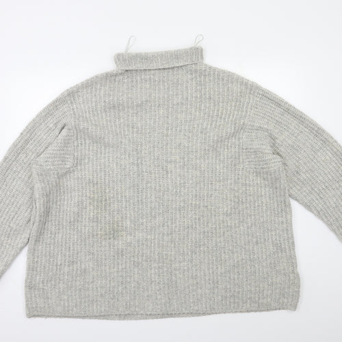 Bershka Womens Grey   Pullover Jumper Size L