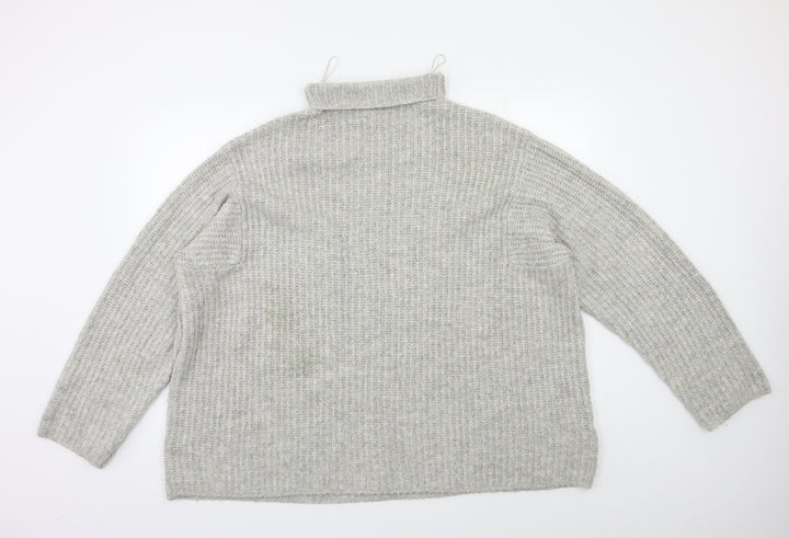 Bershka Womens Grey Pullover Jumper Size L