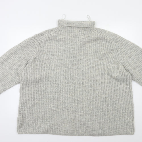 Bershka Womens Grey   Pullover Jumper Size L