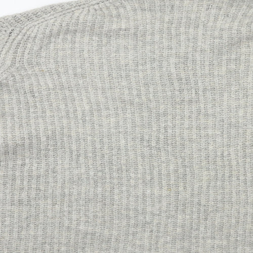 Bershka Womens Grey   Pullover Jumper Size L