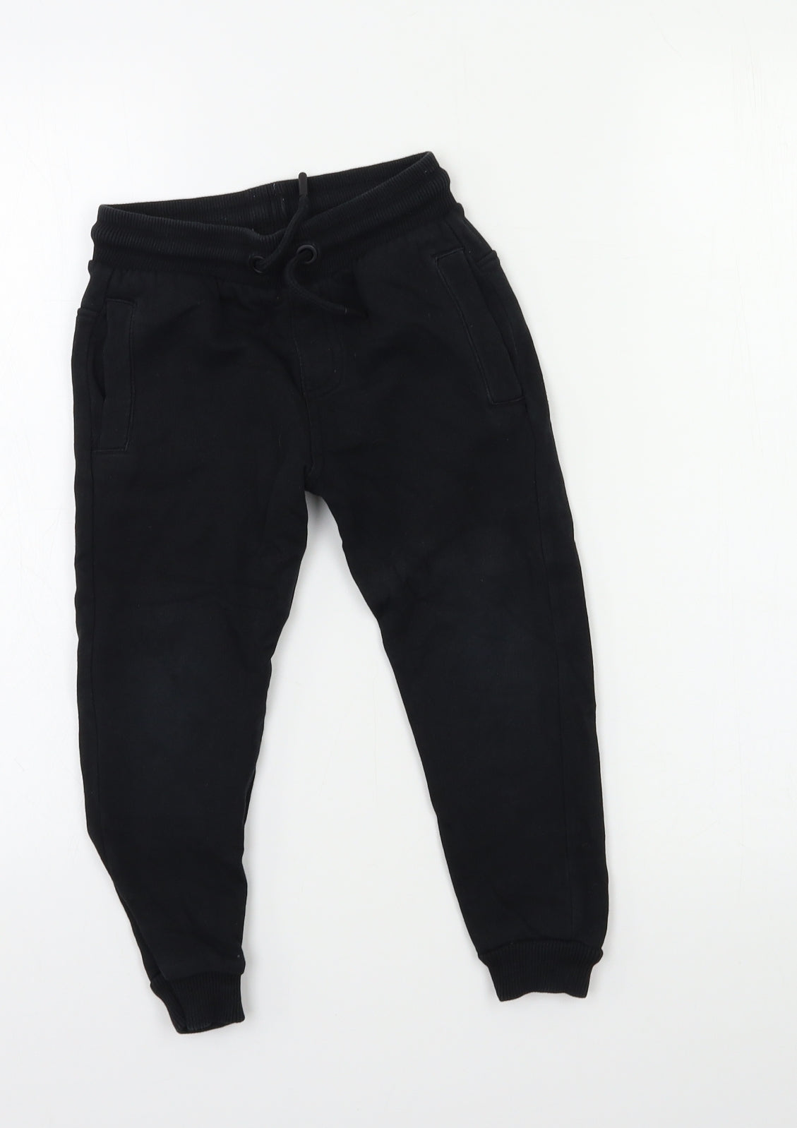 Nutmeg Boys Black   Jogger Trousers Size 3-4 Years