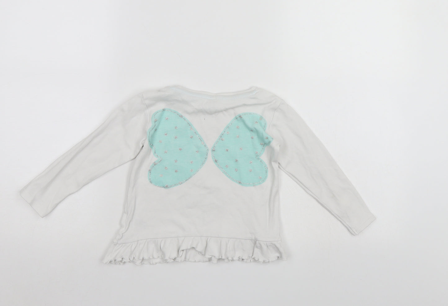 Dunnes Stores Girls White   Tunic Jumper Size 2-3 Years
