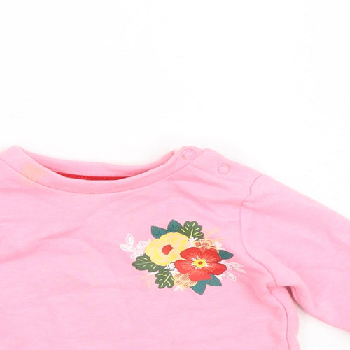 Leisure Club Girls Pink   Pullover Jumper Size 6-9 Months