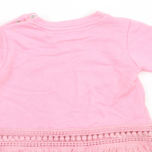Leisure Club Girls Pink   Pullover Jumper Size 6-9 Months