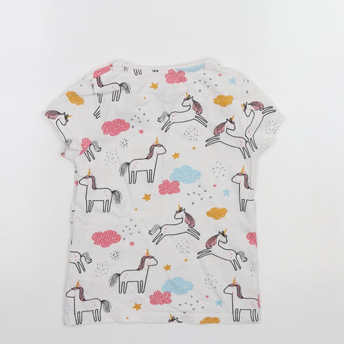 F&F Girls White   Basic T-Shirt Size 3-4 Years