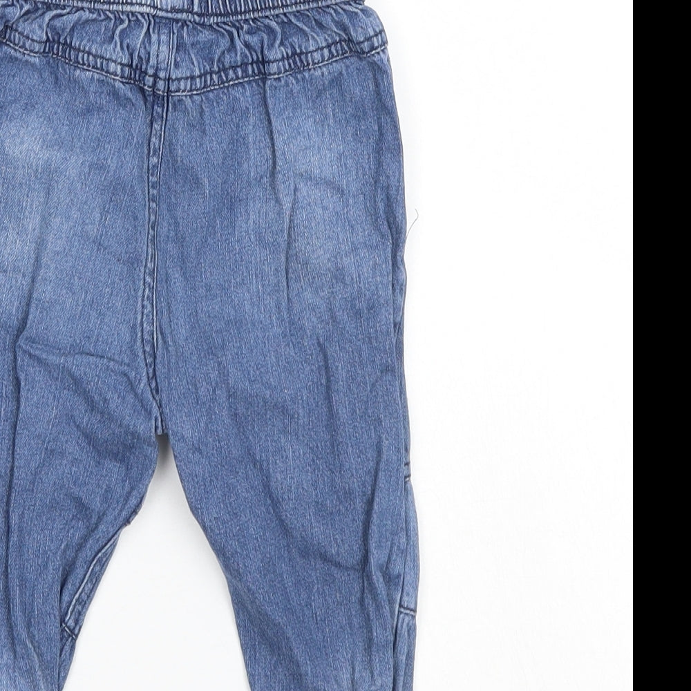 Nutmeg  Blue  Denim Jogger Jeans Size 12-18 Months  - Elastic Waist