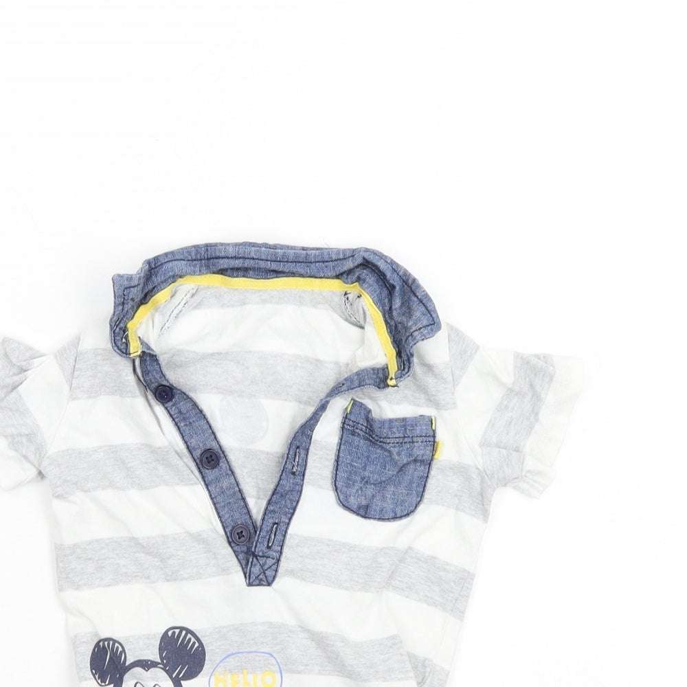 Disney Boys Multicoloured Striped  Shorts One-Piece Size 12-18 Months  - Disney