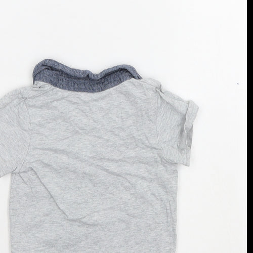 Disney Boys Grey   Basic Polo Size 12-18 Months