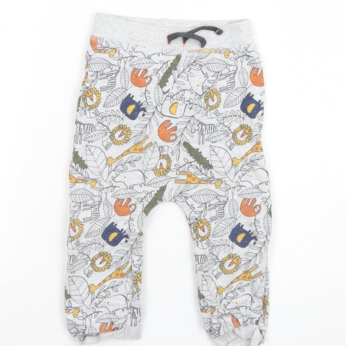 Primark Baby Grey Animal Print  Sweatpants Trousers Size 12-18 Months