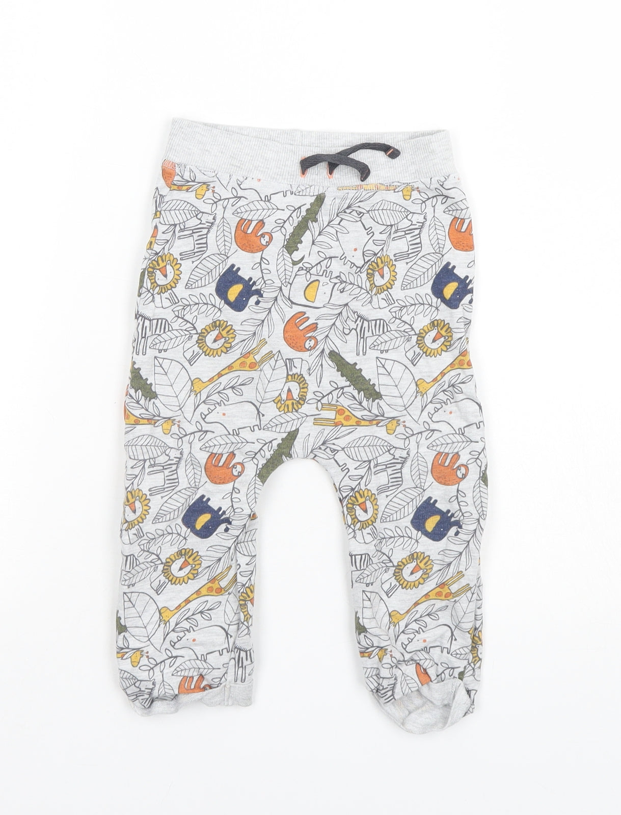 Primark Baby Grey Animal Print  Sweatpants Trousers Size 12-18 Months