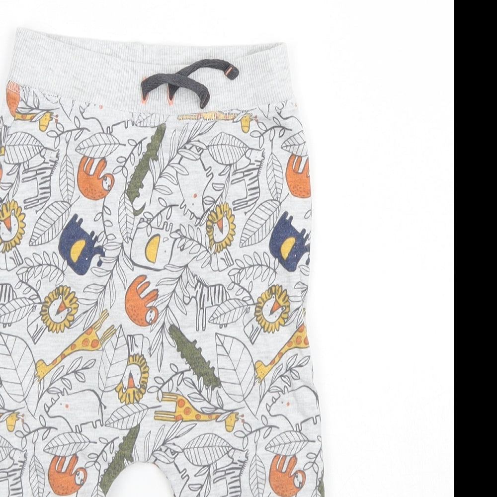 Primark Baby Grey Animal Print  Sweatpants Trousers Size 12-18 Months