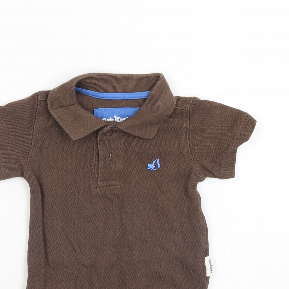 Osh Kosh Boys Brown   Romper One-Piece Size 12 Months