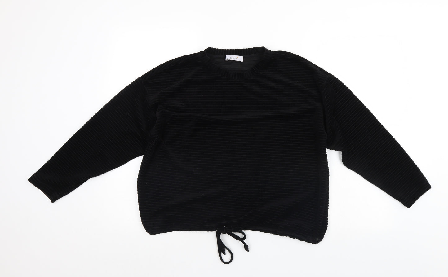 Per Una Womens Black Striped  Pullover Jumper Size 12