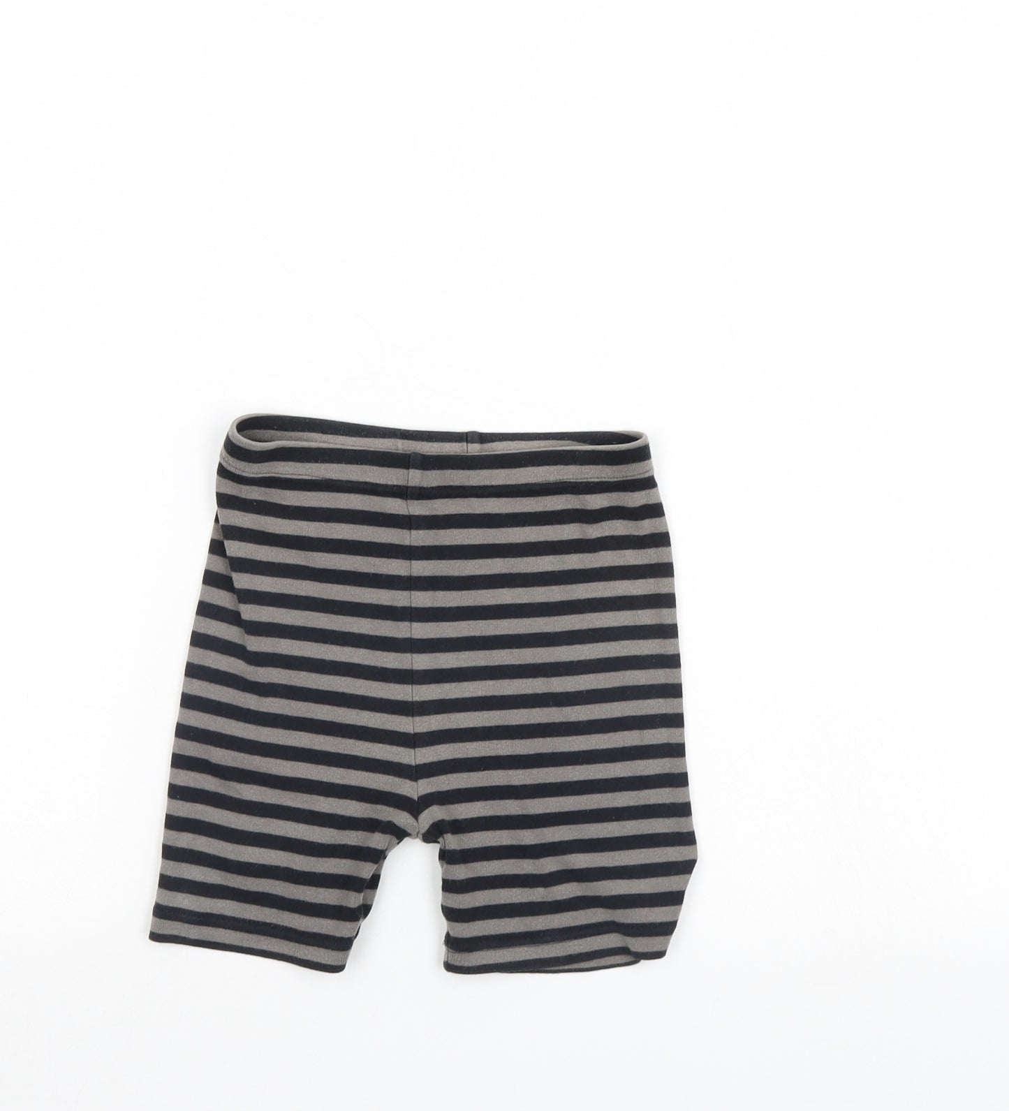 Kirkland Boys Black Striped  Sweat Shorts Size 7 Years