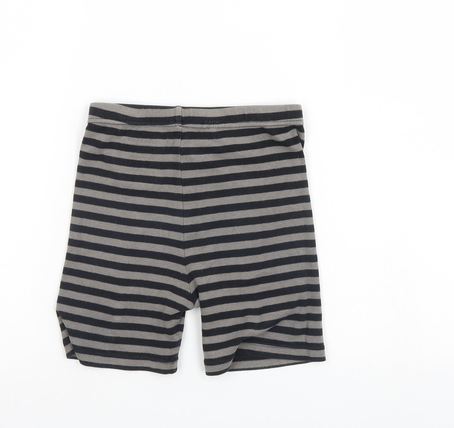 Kirkland Boys Black Striped  Sweat Shorts Size 7 Years