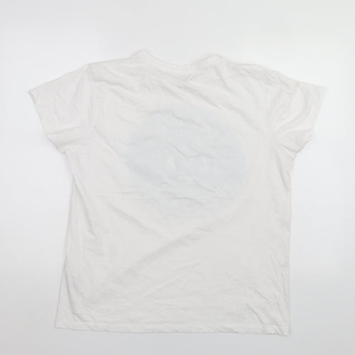 Primark Mens White    T-Shirt Size L