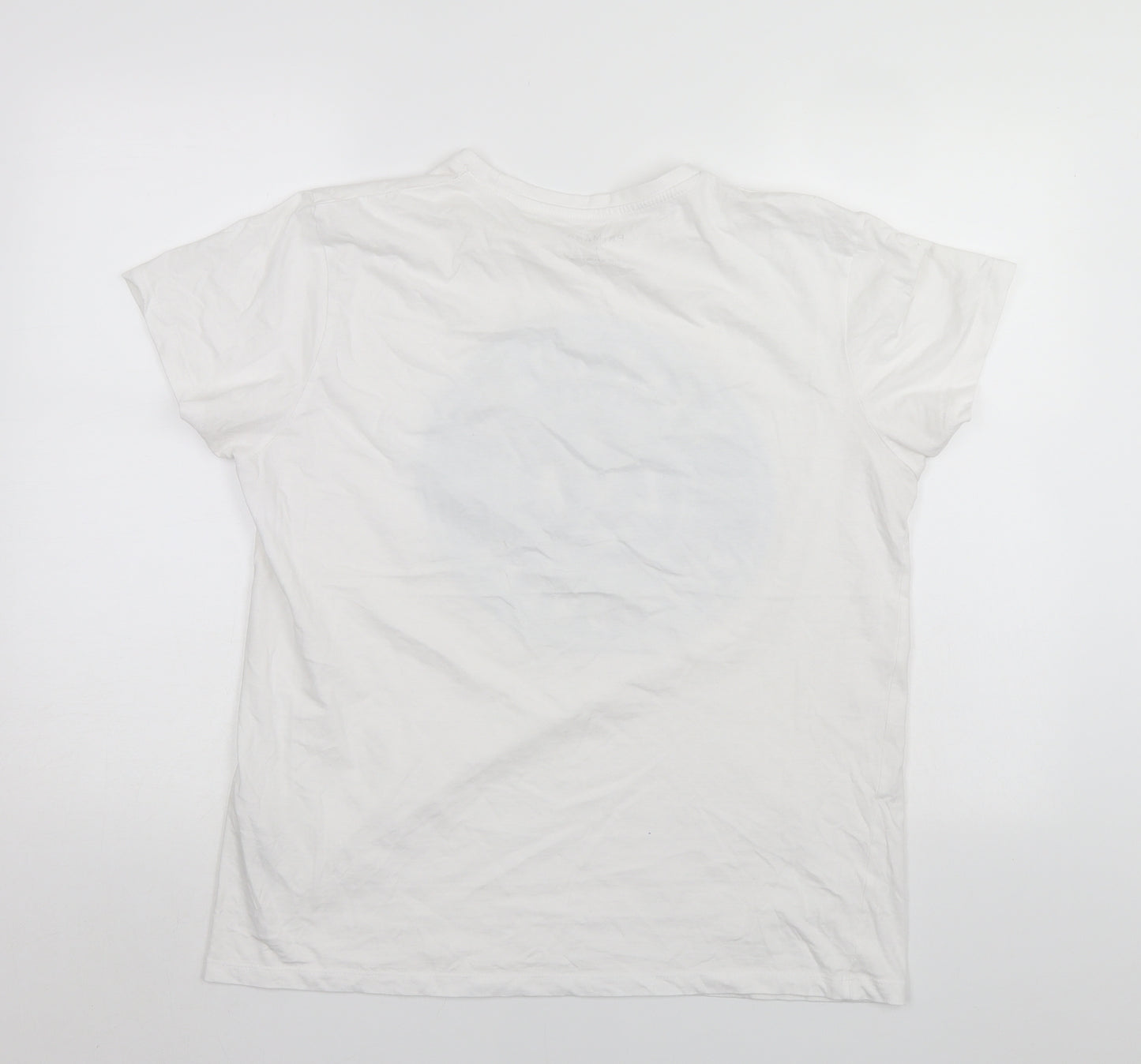 Primark Mens White    T-Shirt Size L