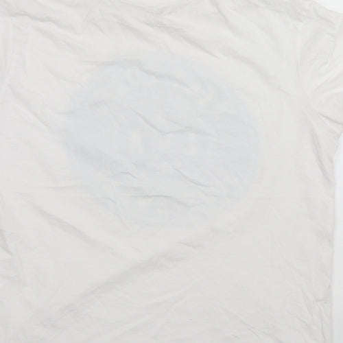 Primark Mens White    T-Shirt Size L