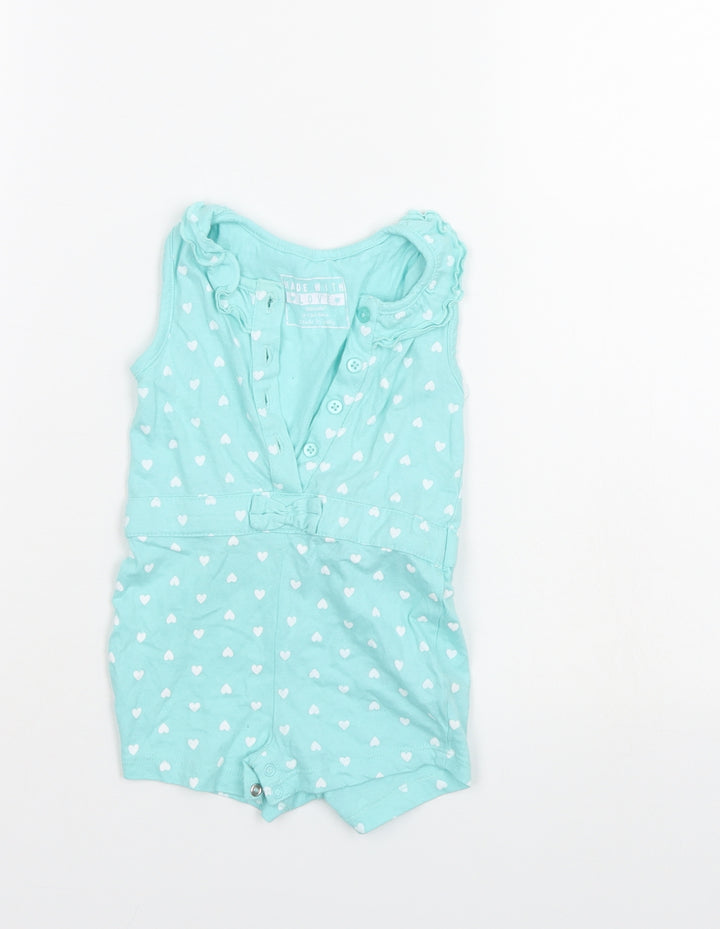 Made with love Girls Blue Shorts One-Piece Size 9-12 Months