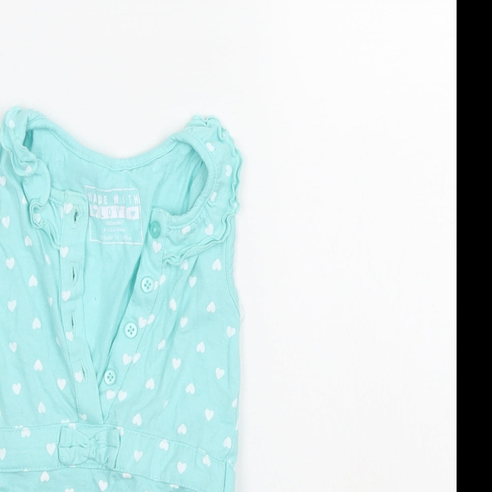 Made with love Girls Blue   Shorts One-Piece Size 9-12 Months