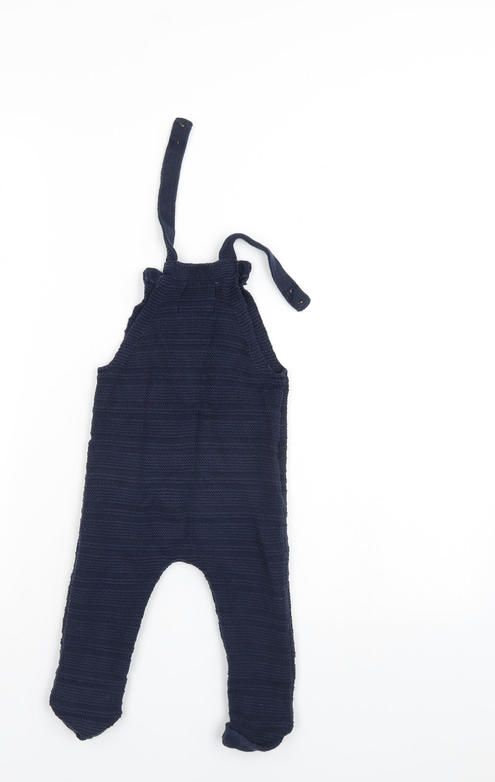 Fred & Flo Boys Blue   Dungaree One-Piece Size 12-18 Months