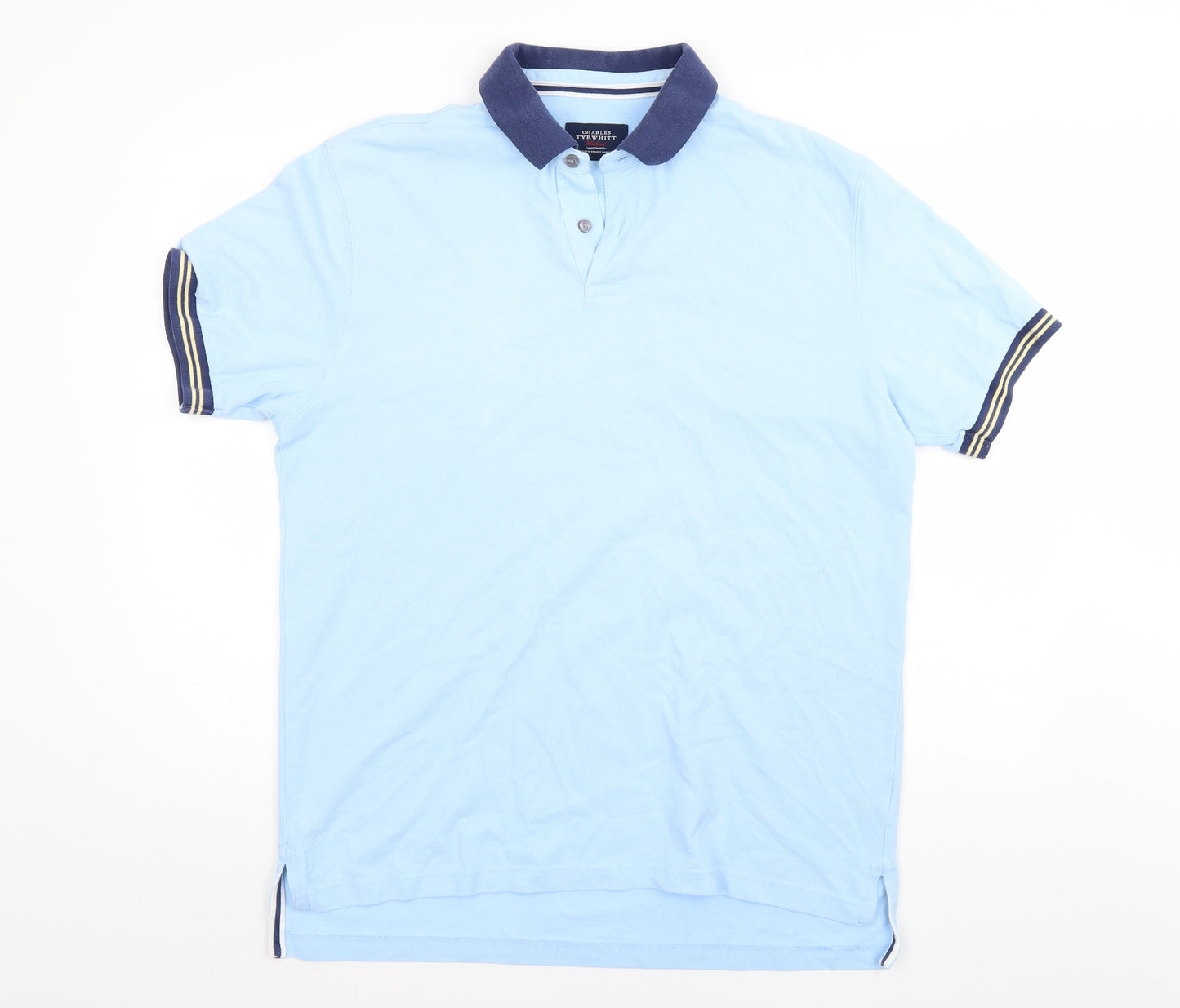 Charles Tyrwhitt Mens Blue    Polo Size L