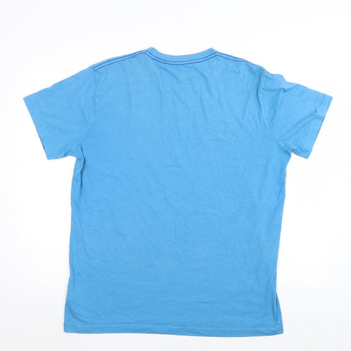 Wierd Fish Mens Blue    T-Shirt Size XL