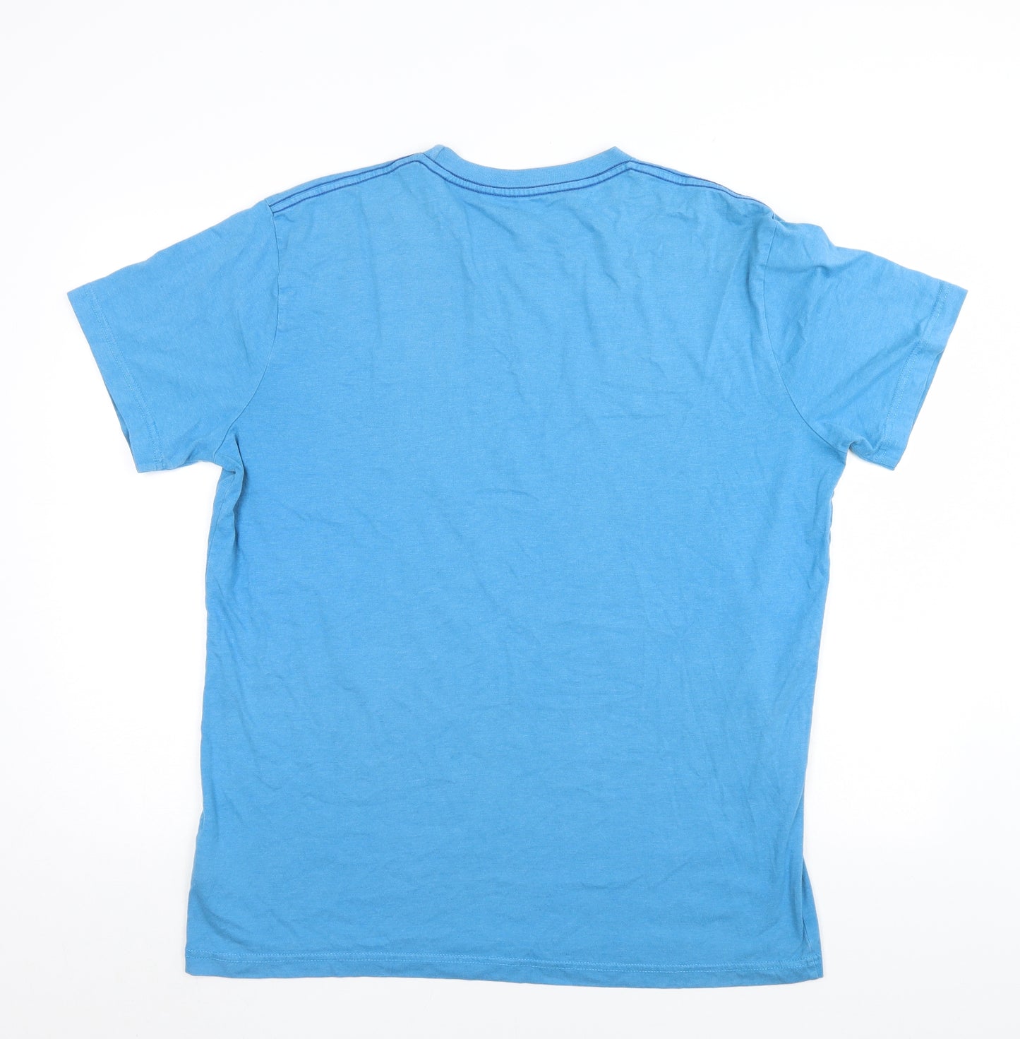 Wierd Fish Mens Blue    T-Shirt Size XL