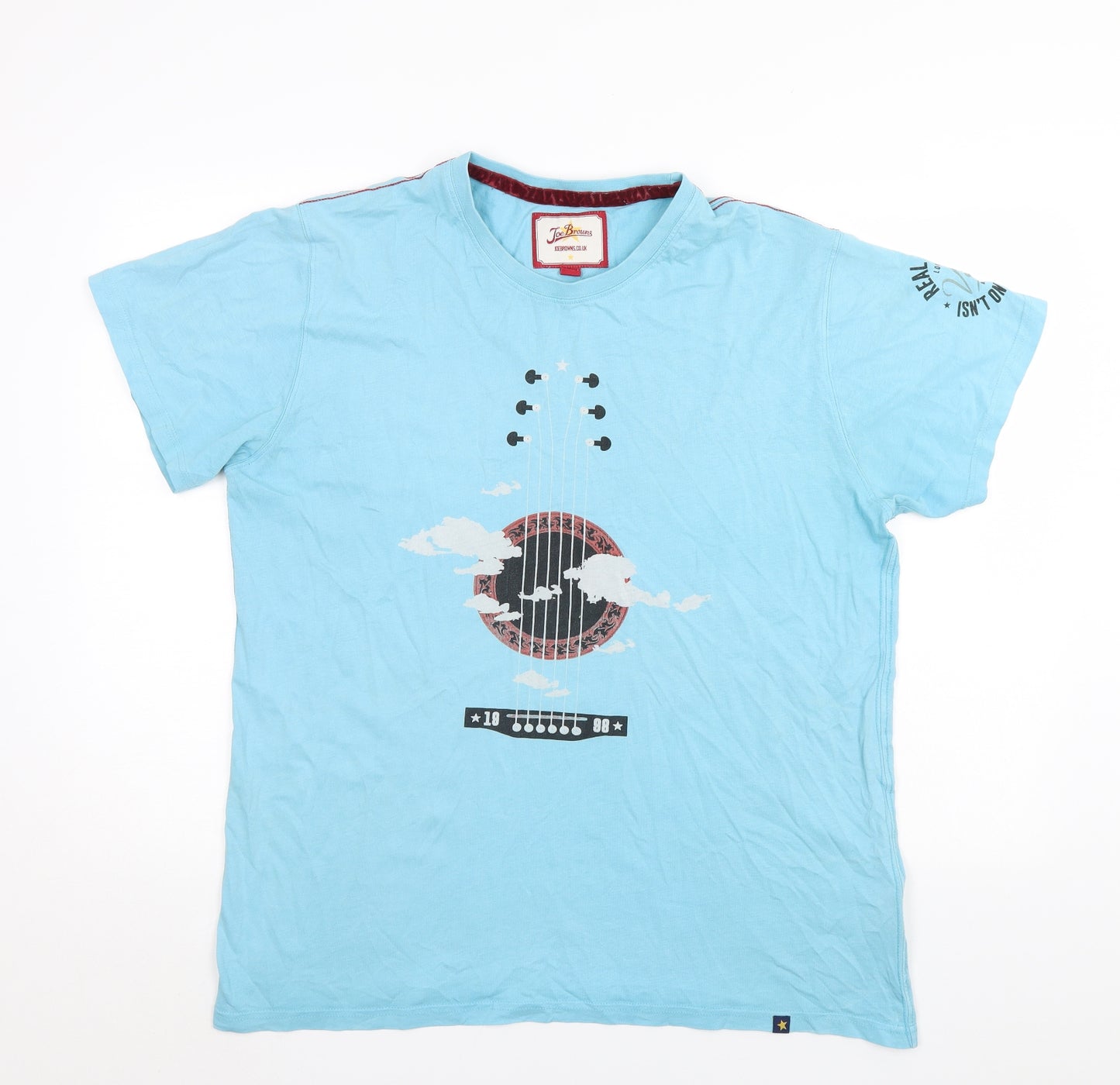Joe Browns Mens Blue    T-Shirt Size L