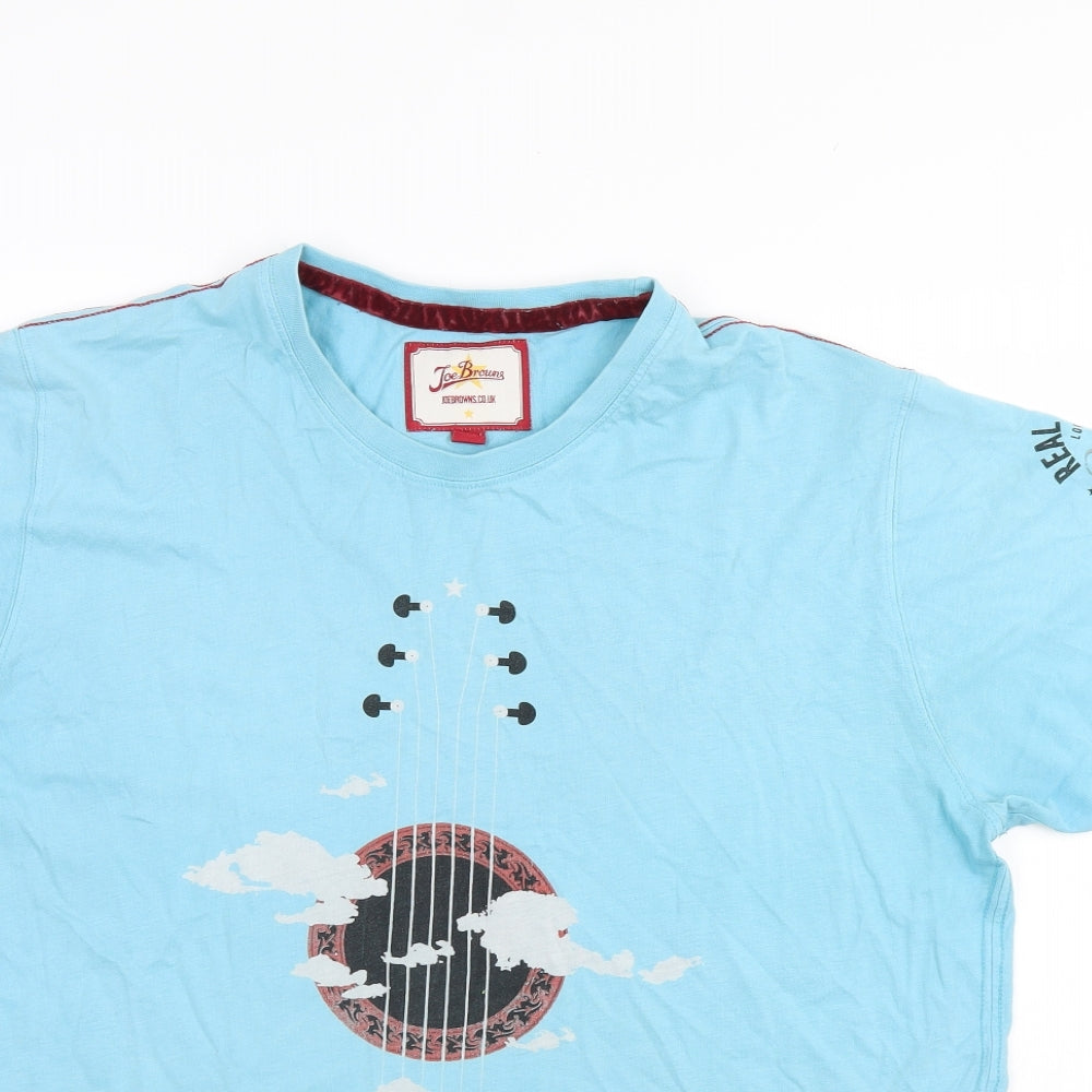 Joe Browns Mens Blue    T-Shirt Size L