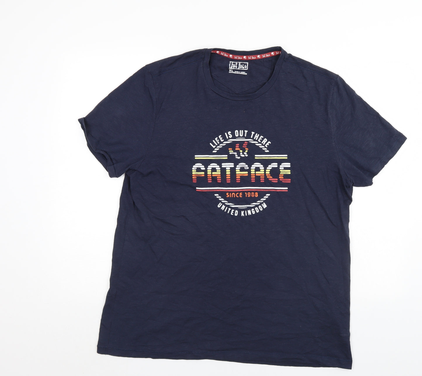 Fat Face Mens Blue    T-Shirt Size XL