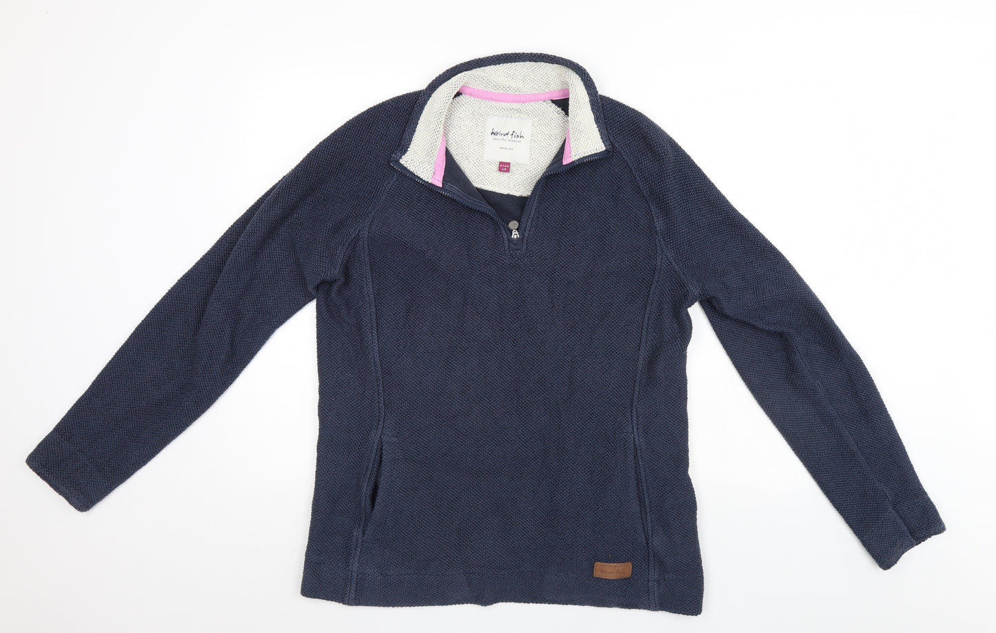 Wierd Fish Womens Blue   Pullover Jumper Size 16