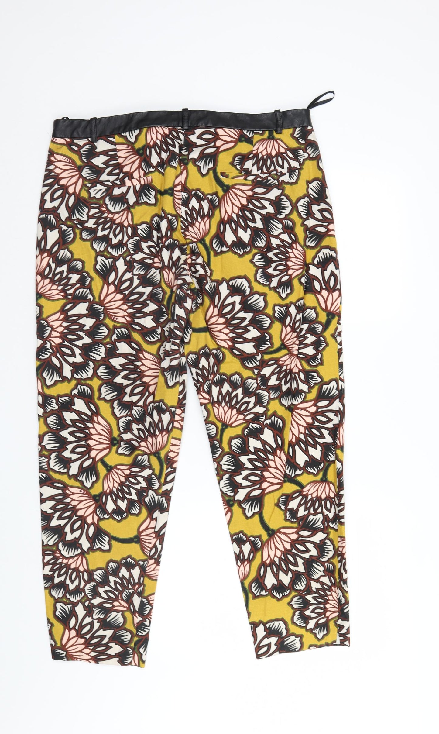 River Island Womens Multicoloured Floral  Trousers  Size 16 L26 in