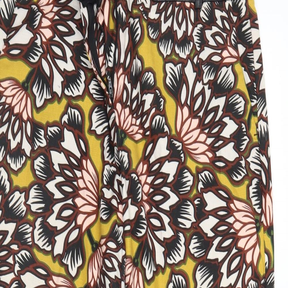 River Island Womens Multicoloured Floral  Trousers  Size 16 L26 in