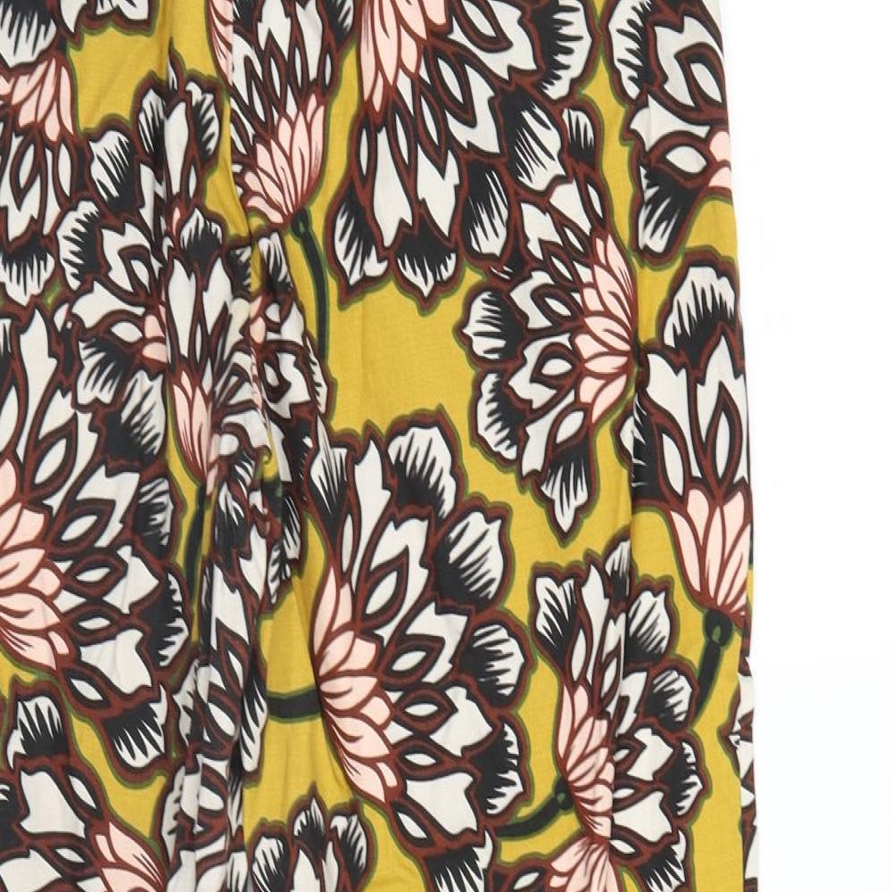 River Island Womens Multicoloured Floral  Trousers  Size 16 L26 in