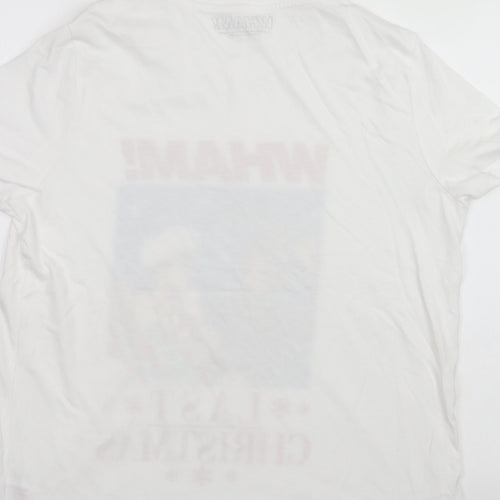 WHAM Womens White   Basic T-Shirt Size 14  - Christmas tee Shirt