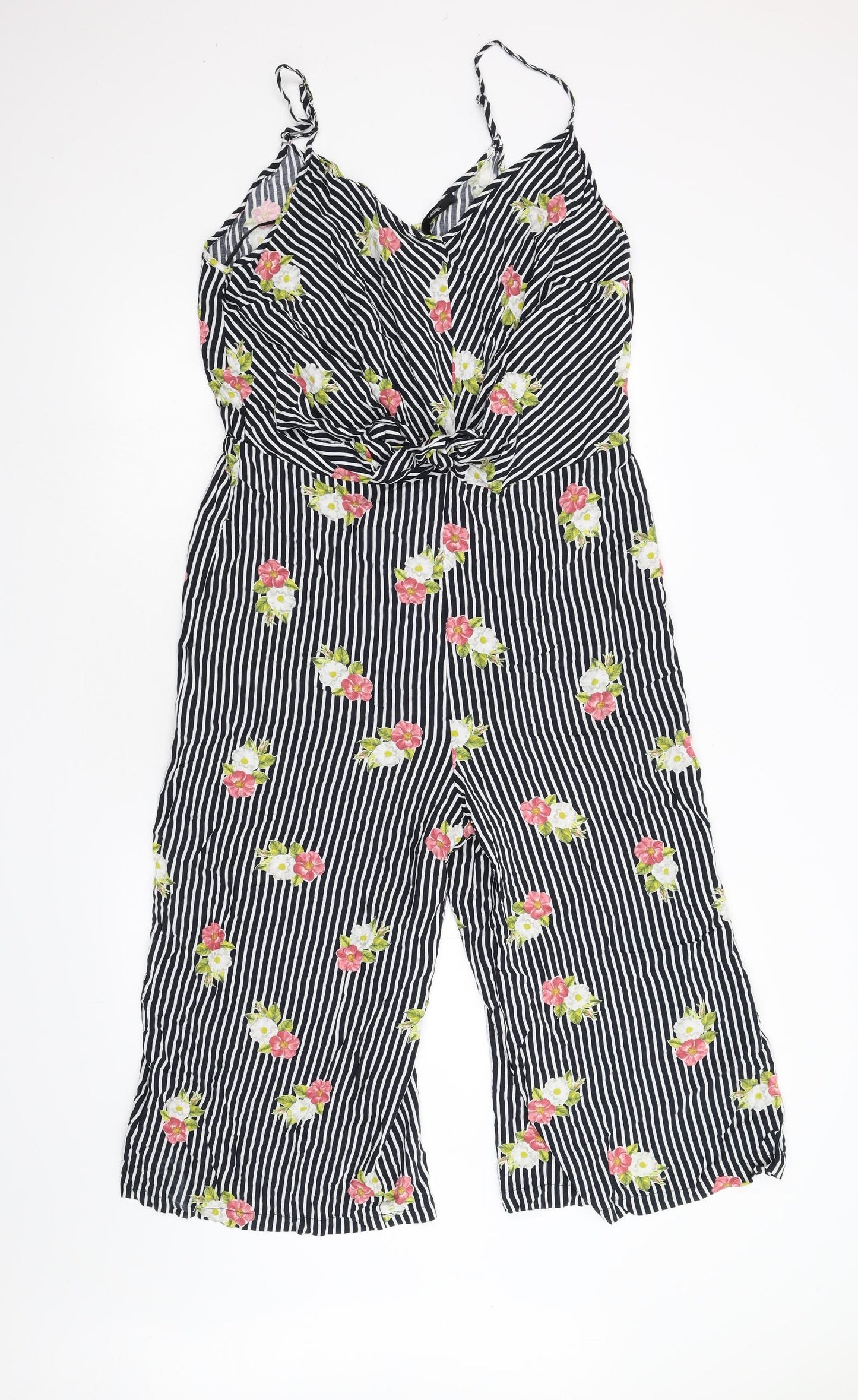 George Womens Multicoloured Floral  Jumpsuit One-Piece Size 14