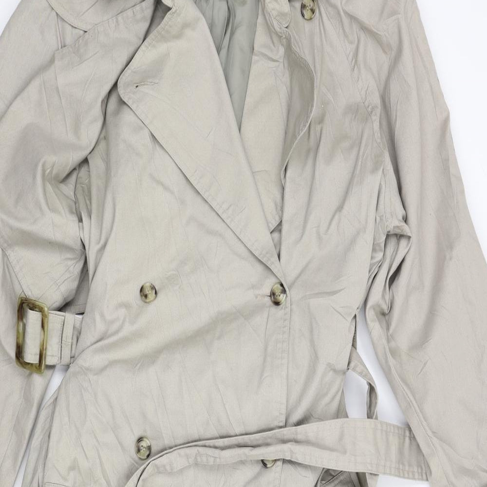 Together Womens Beige   Trench Coat Coat Size 10